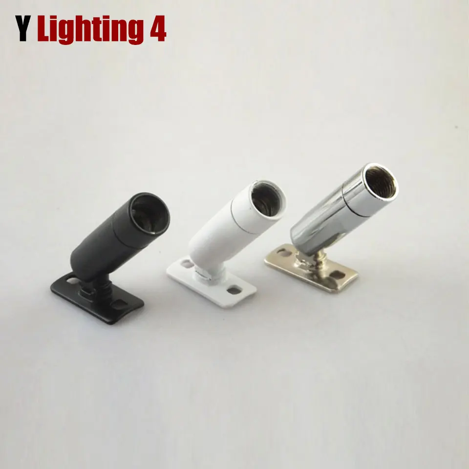 

Black White Mechanical Steering Head Universal Head Lamp Head Connector Metal Shaking Head With Fixing Piece