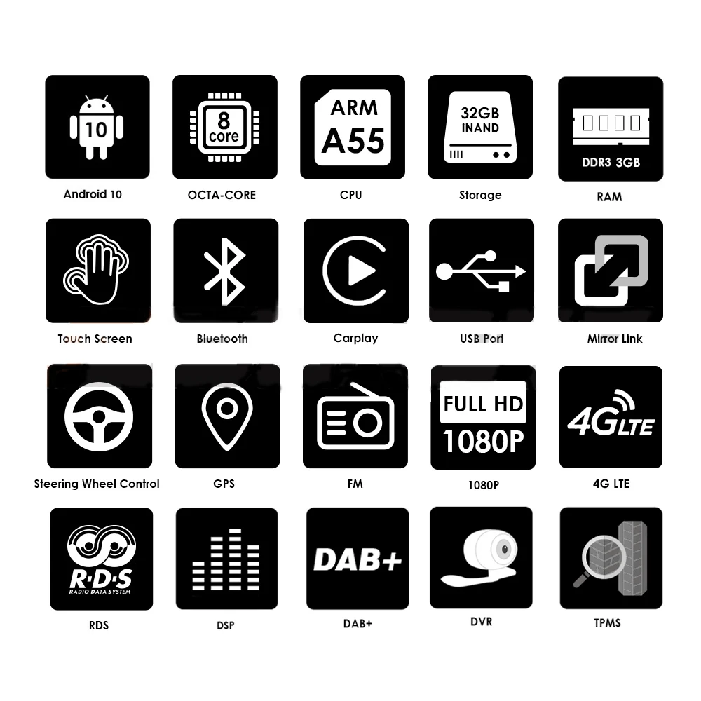 7-дюймовый 2 DIN Android стерео автомобильный радиоприемник GPS навигатор