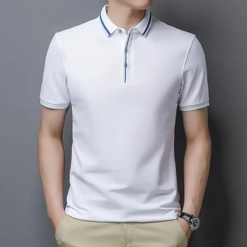 

Black Polos White Men's Clothing classic T-Shirt New Tee shirt Short Sleeve Polo ralph lauren High Quality Polo Shirts For Men