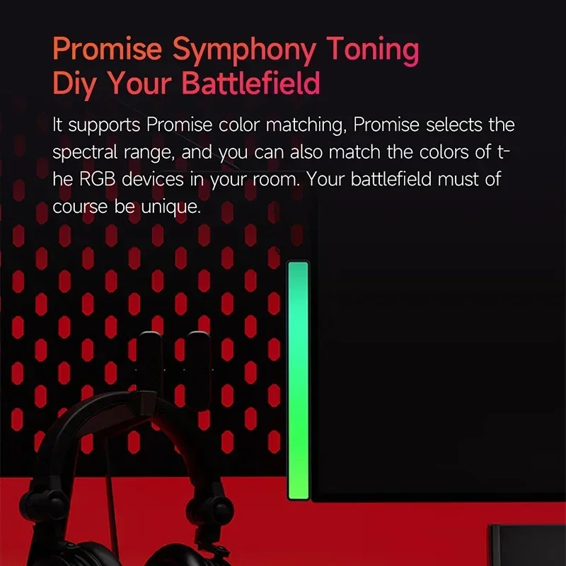 Yeelight RGB музыкальное управление звуком светодиодный светильник USB магнитный