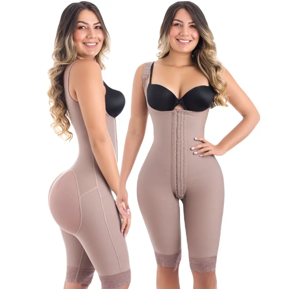 

Fajas Compression Fabric Abdominal Control Adjustable Shoulder Clasps and Natural Buttock Lift System Sexy Panties Women Female