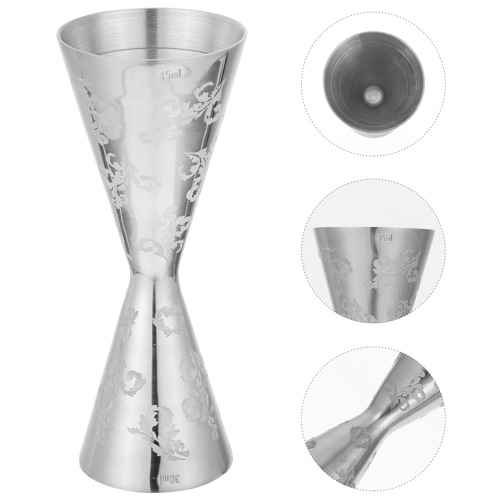 

Jigger Measuring Bar Cup Double Shot Head Measure Cocktail Jiggers Measures Strainer Steel Measurements Set Oz Tools Bartending