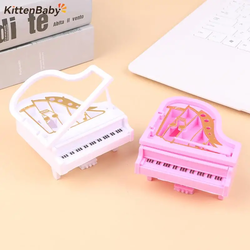 

1:12 миниатюрный кукольный домик, пластиковое пианино, мини-Рояль, модель, сцена, Декор, игровой домик, игрушка, кукольный домик, аксессуары