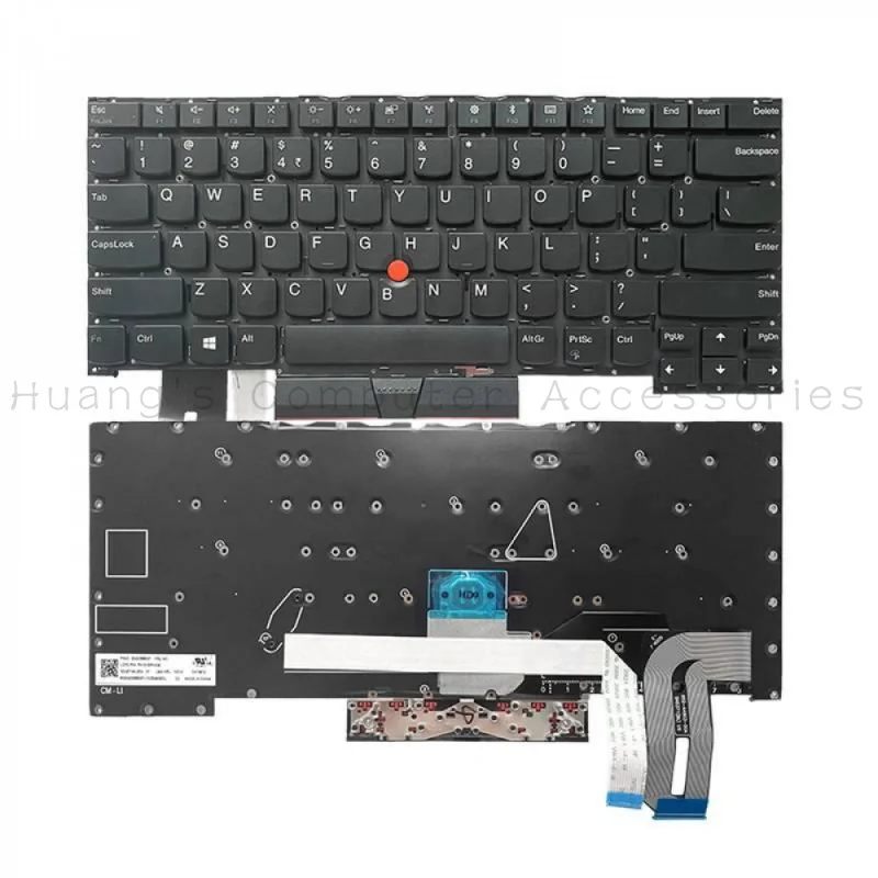 Фото Оригинальная сменная клавиатура для ноутбуков Lenovo ThinkPad P1 T490S T495S T13s T14S X1 Extreme X1, запасная часть. №2