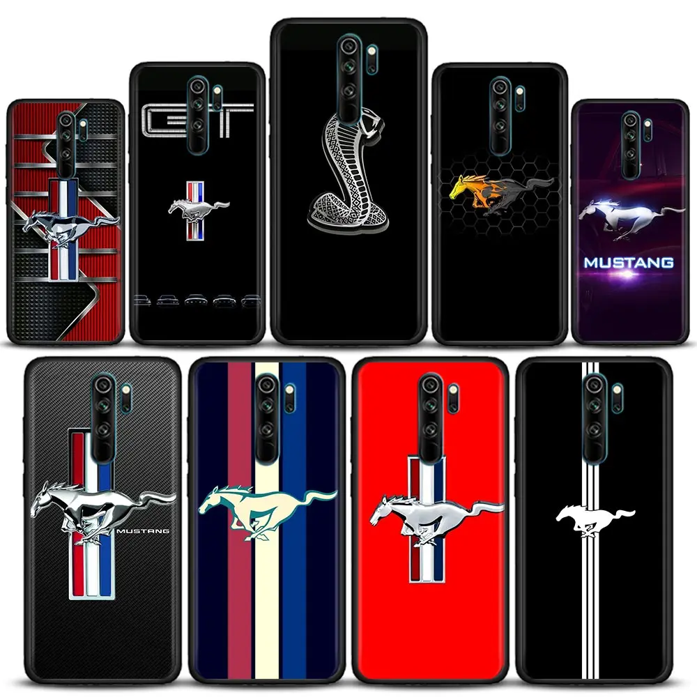 

Funda Case for Redmi K40 K40S K50 6 6A 7 7A 8 8A 9 9A 9C 9T 10 10C PRO PLUS Gaming Case Coque Capa Para Luxury Mustang Car Logo