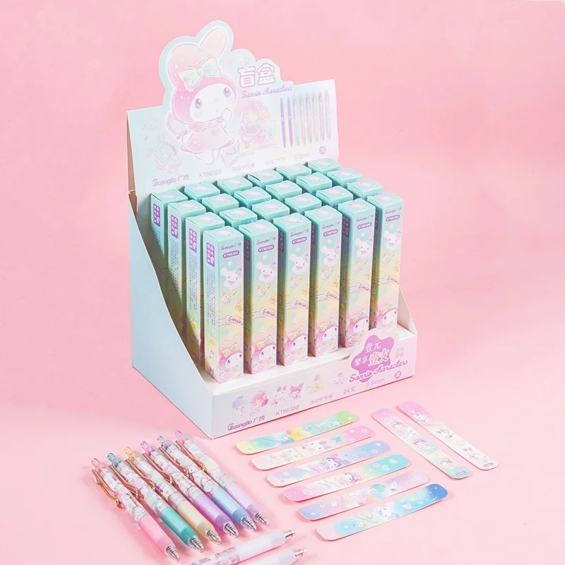 Kawaii Sanrioed Anime Cartoon series HelloKitty mymelody Cinnamoroll cute fashion surprise Blind Box Pen stationery small gift