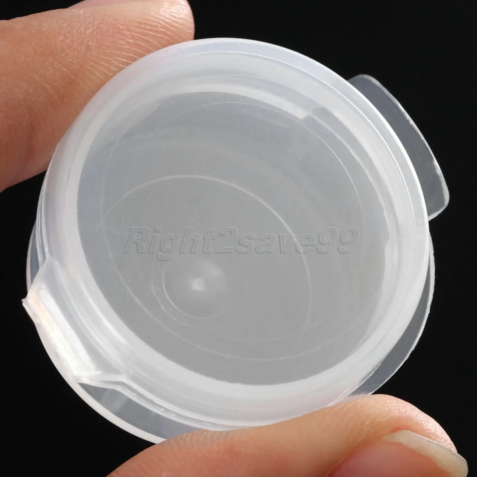 10 штук косметических баночек с кнопкой 5 г, прозрачная пластиковая коробка, мини Q маленький горшочек, герметичная пустая кремовая контейнерная пробка для макияжа, образцовые бутылочки.