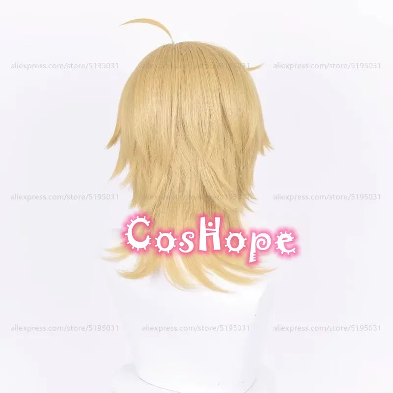 Hakaze Kaoru Косплей Парик 40 см Короткий Льняной Золотой Аниме Парики Термостойкие