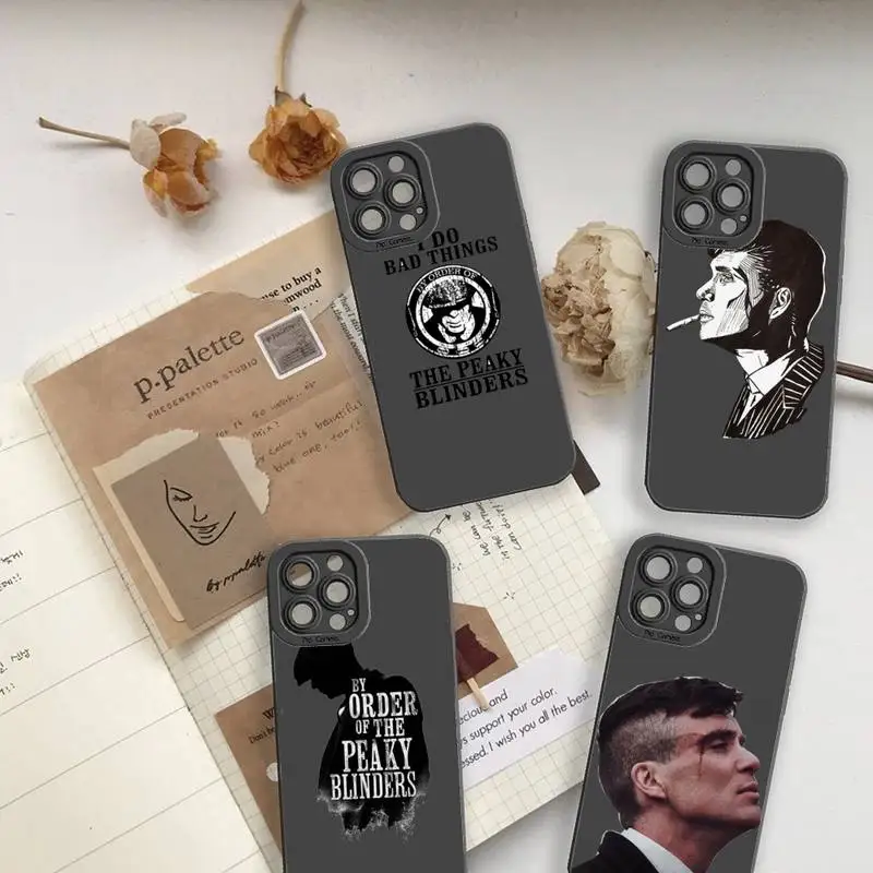 

Peaky Blinders Thomas Shelby Phone Case For iPhone 13 12 11 Pro MAX Mini X XS XR 7 8 Plus Camera Lens Liquid Silicone