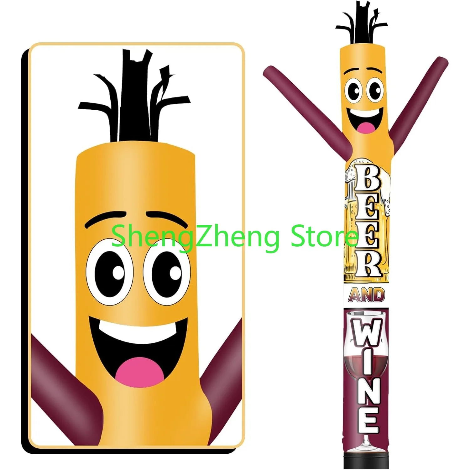 1 шт. 20 футов высокая надувная трубка для мужчин вина и пива дурацкая волнистая