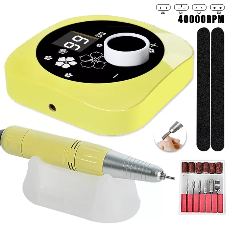 

2022New 40000/20000 RPM Electric Nail Drill Manicure Machine Apparatus for Manicure Pedicure Nail File Tools Drill Bits Tools Ki
