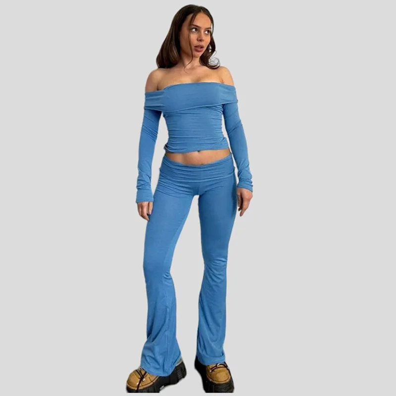 Женские весенне-осенние сексуальные женские комплекты из двух предметов