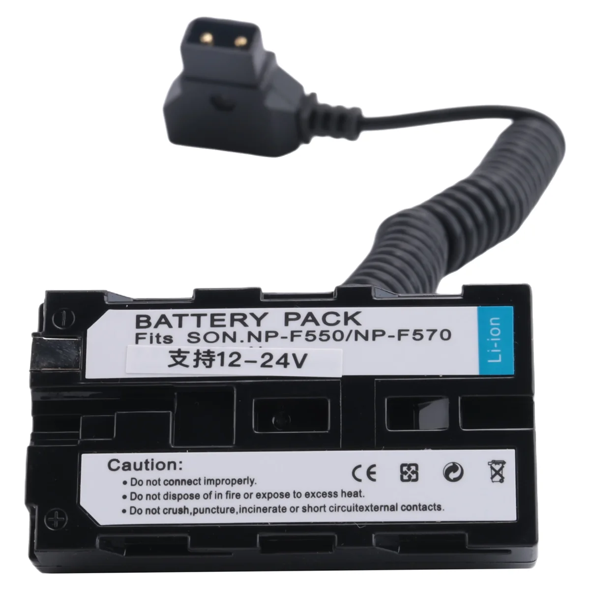 Спиральный кабель-пустышка D-Tap к L-серии F550 для аккумуляторной батареи Sony