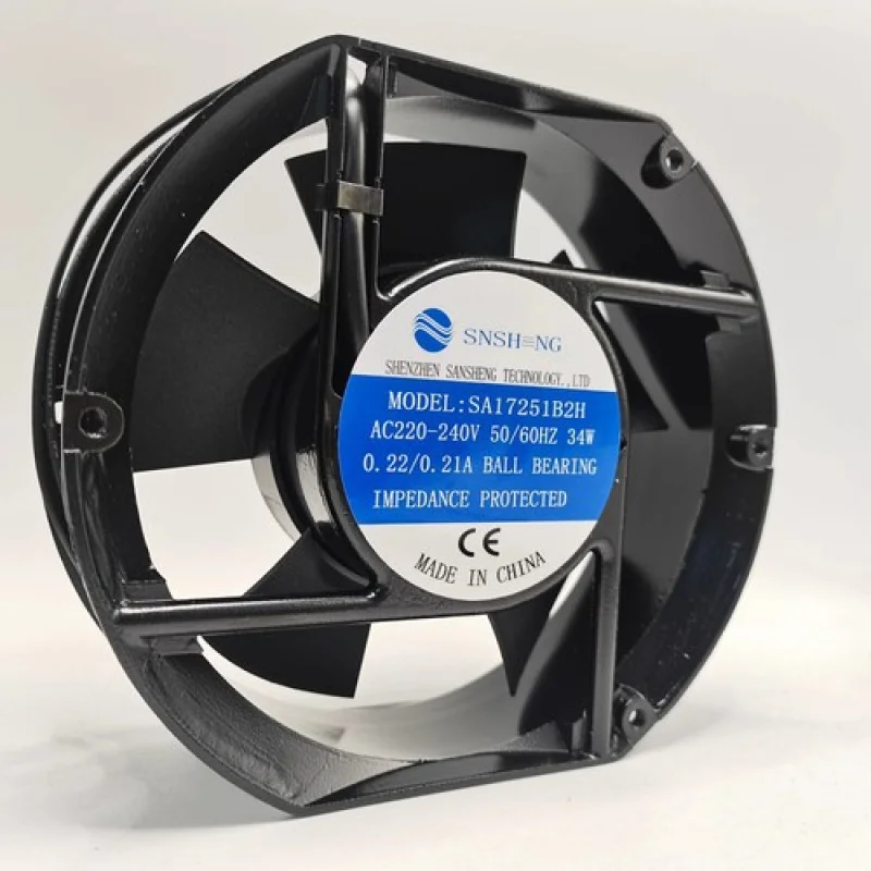 Фото C для SNSHENG SA17251B2H AC220V-240V 34W 0.22A/0.21A Охлаждающий вентилятор №3