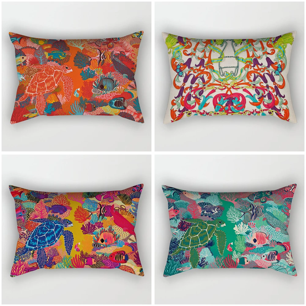 

Декоративная декоративная подушка для дома, чехол для подушки в скандинавском стиле, 40x60 см, car30 * 50 см, 40*60 см, 30x50 см, с принтом Бохо и марокканской лошади