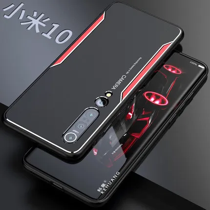 

For Xiaomi Mi 10 Pro Case Soft TPU edge + Hard Aluminum alloy Matte protective Back Cover Case for xiaomi mi 10 10pro 5G Mi10