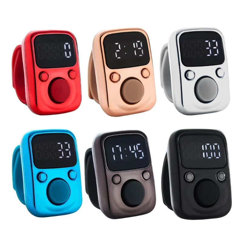 

Clicker Number Counter Hand Finger Display Ручной подсчет Tally Clicker Timer Счетчик футбола Зарядка через USB Декомпрессия