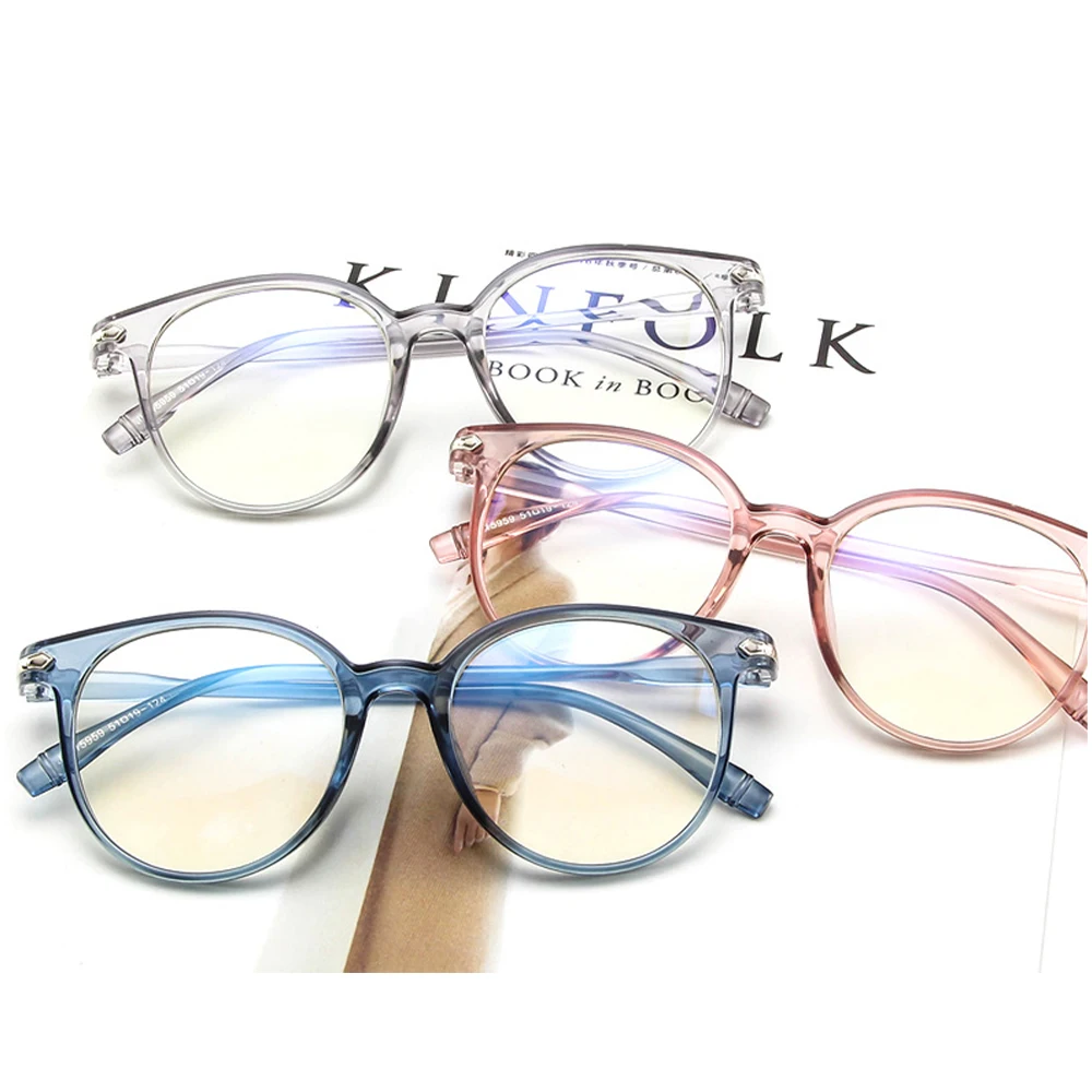 

WENLCCK New Korean style fashion glasses personality flat mirror transparent jelly color glasses retro frame mirror