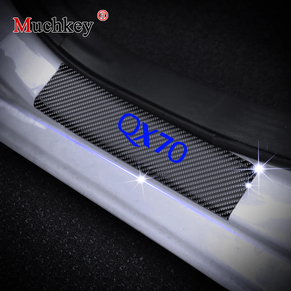 

For Infiniti QX70 Car Door Sills Door Threshold Plate Door Sill Scuff Plate Door Entry Guard Car-styling Accessories 4Pcs