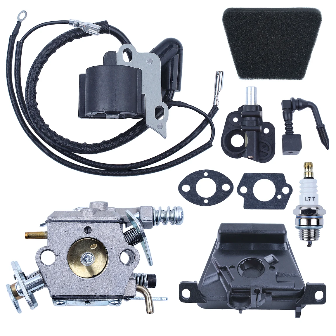 

Карбюратор Air фильтровальная цепная пила для Partner 350 351 370 371 420 для Walbro 33-29 Вт, Свеча зажигания катушки зажигания, замена 5300718-21