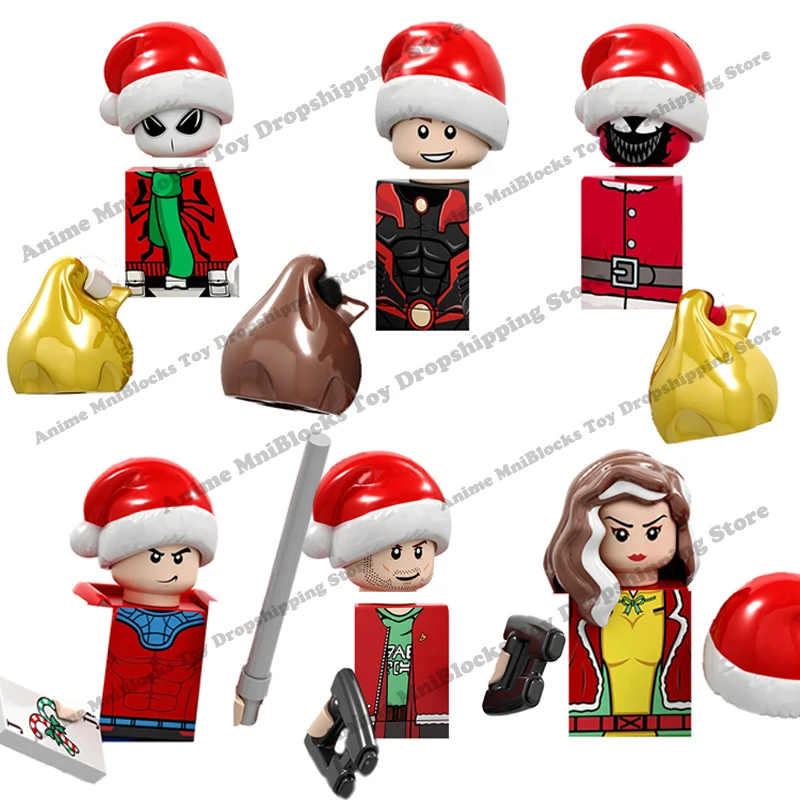 

PG8199 Bricks anime dolls Christmas Mini Action Toy Figures Building Blocks Assembly Toys kid birthday gifts