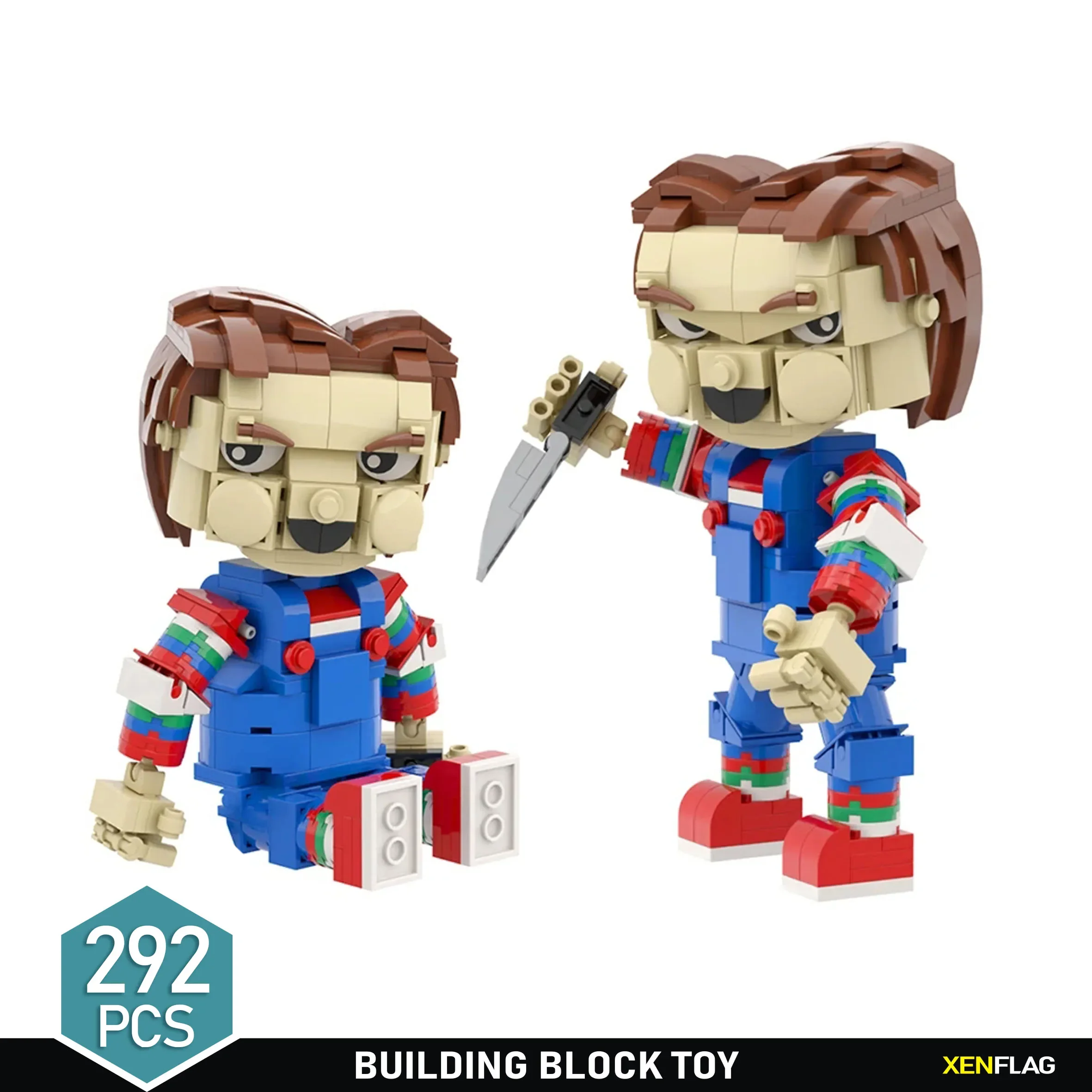 

Horror movie character Brickheadz, children's Chuck, Trick or treat with blocks, toys suitable for children's educational gifts