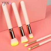 xjing 5pcs makeup brushes set professional soft synthetic hair foundation eyeshadow make up brushes female cosmetics brush kit