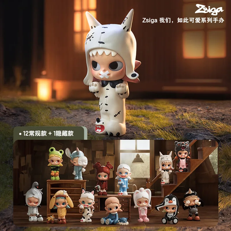 

Our Cute Series Blind Box Original Popmart Zsiga Kawaii Action Anime Figures Collection Model Toys Birthday Gift Caixas Supresas