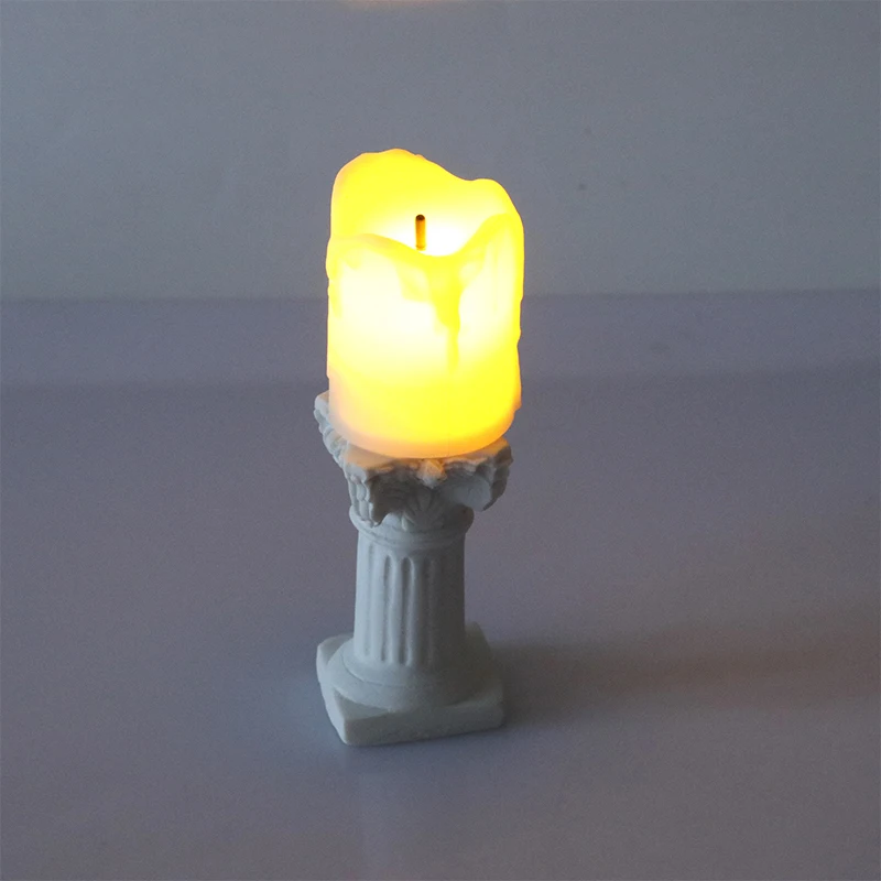 1:12 1:6 миниатюрный Ретро подсвечник для кукольного домика лампа-подсвечник