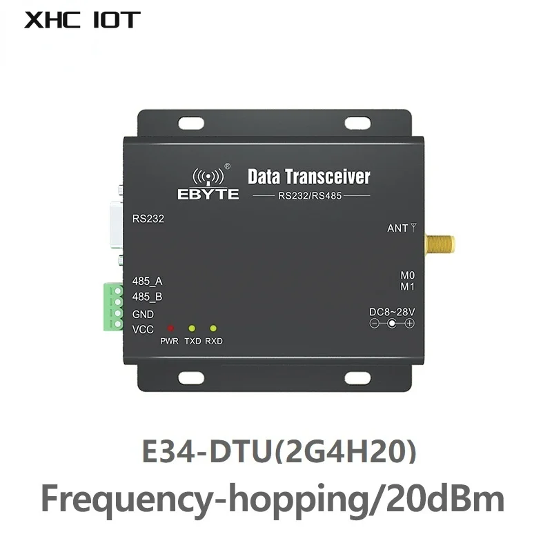 

Frequency-Hopping 2.4GHz nRF24L01P Long Range RF Wireless Data Transceiver RS485 RS232 IoT Industry DTU E34-DTU(2G4H20) XHCIOT