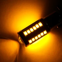 1pc 1156 bau15s py21w led daytime running light bulb 33smd turn signal car lighting source yellowredwhite