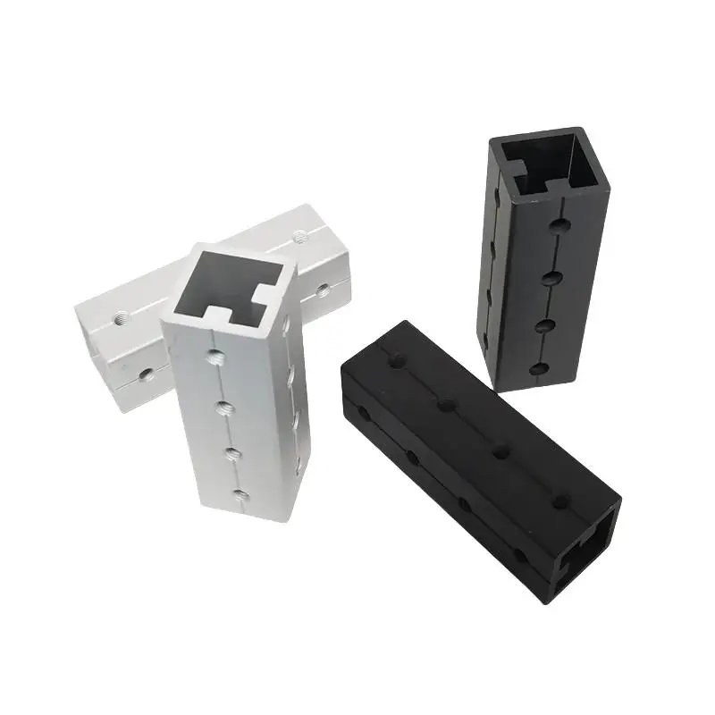 Удлиненный соединитель алюминиевого профиля квадратный корпус 202030304040 опорный