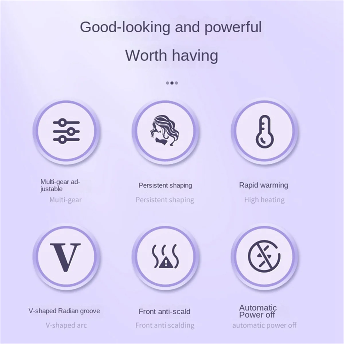 Щипцы для завивки волос с 5 регулируемыми температурами 32 мм