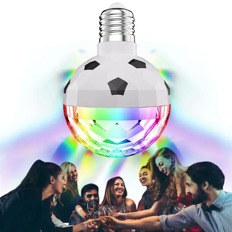

Disco Ball Party Dance Lights For Party Ball Lamp Football Design With LED Energy Saving Soft Wick And RGB Color Function For
