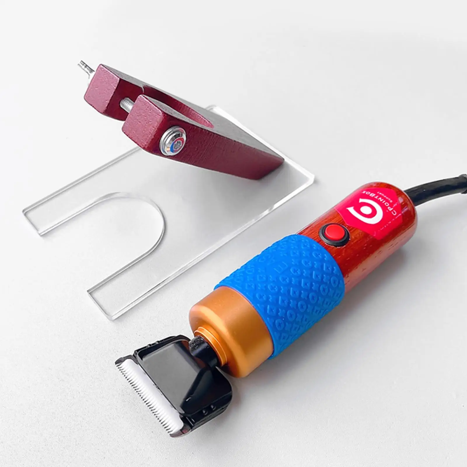 

Adjustable Carpet Carving Clippers Multifunctional with Stand Tuftings Finisher Low Noise Hair Clippers for Goats Farm Sheep Cat