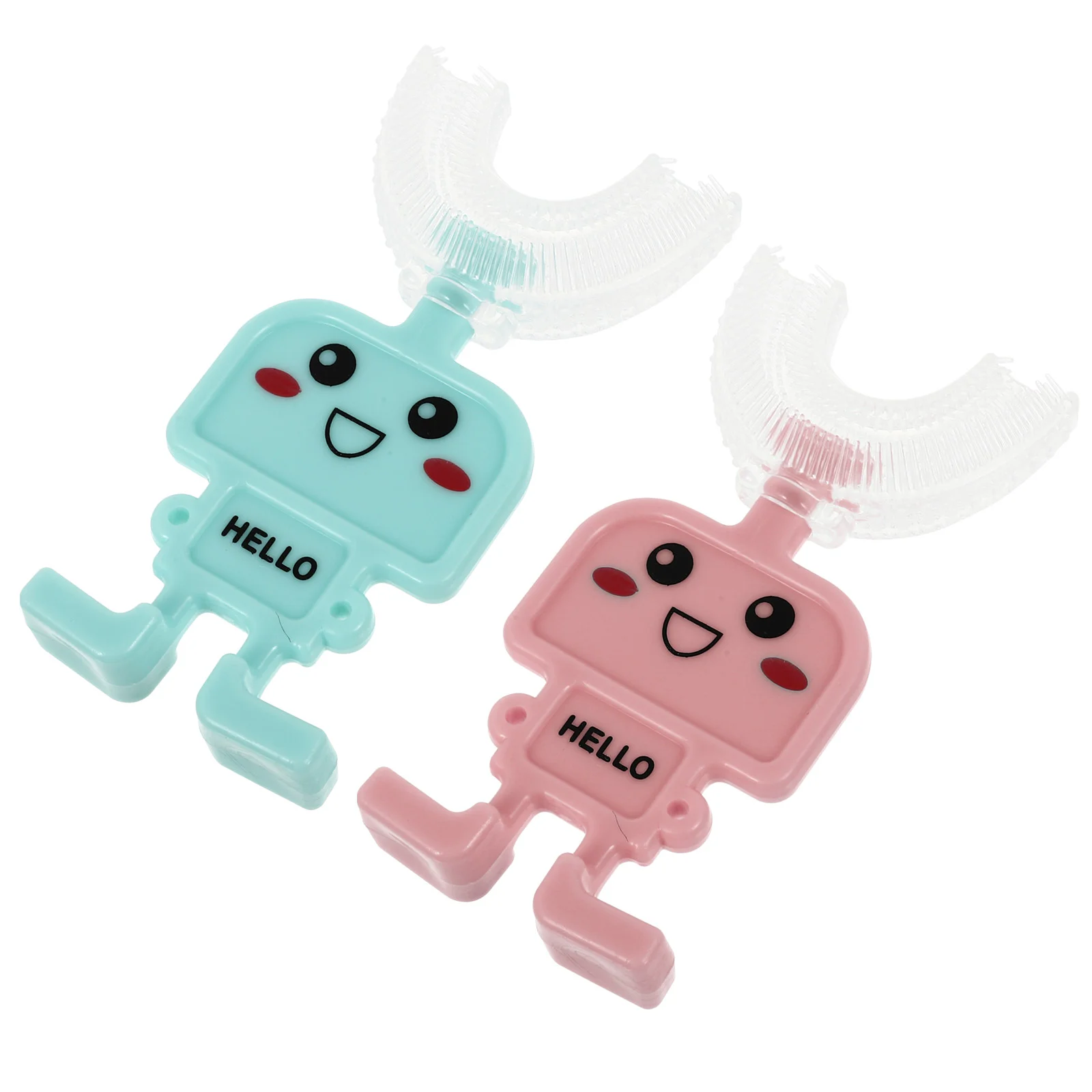 ka dla dzieci szczoteczka do zębów w kształcie litery U szczoteczki Food Grade narzędzie czyszczenia Abs