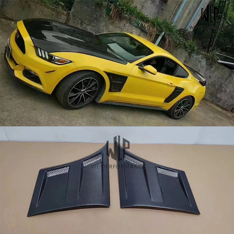 

Высококачественный товар, неокрашенный материал, Передние боковые крылья, вентиляционные отверстия, Стайлинг автомобиля для Ford Mustang 15-17