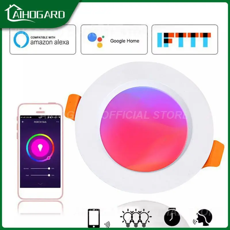 

Круглая Светодиодная лампа с управлением через приложение