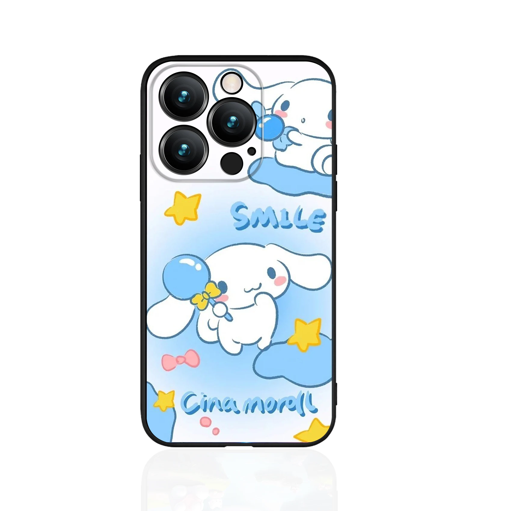 Чехол Sanrio CINNAMROLL для iPhone 16 Pro Max милый защитный мягкий чехол телефона 15 14 13 12 Plus