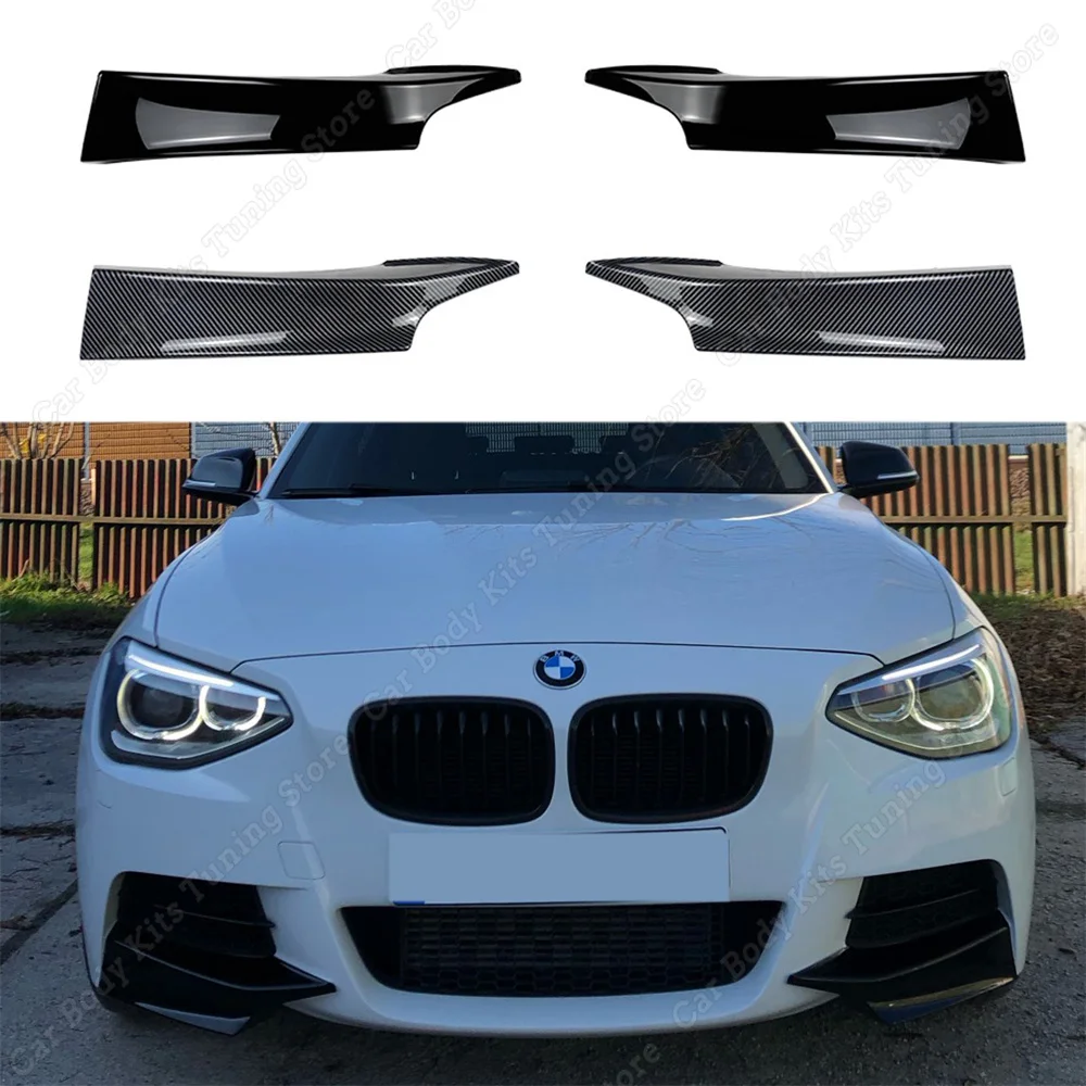 

For BMW F20 F21 Front Bumper Lip Splitter Spoiler Fog Lamp Trim Cover 1 Series M135i Pre-Facelift LCI 2011-2015 M Sport Tuning