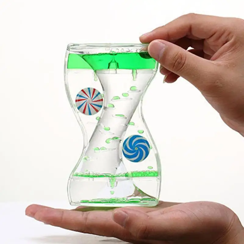 Детские жидкие песочные часы, игрушка, жидкие часы, таймер, украшение ...
