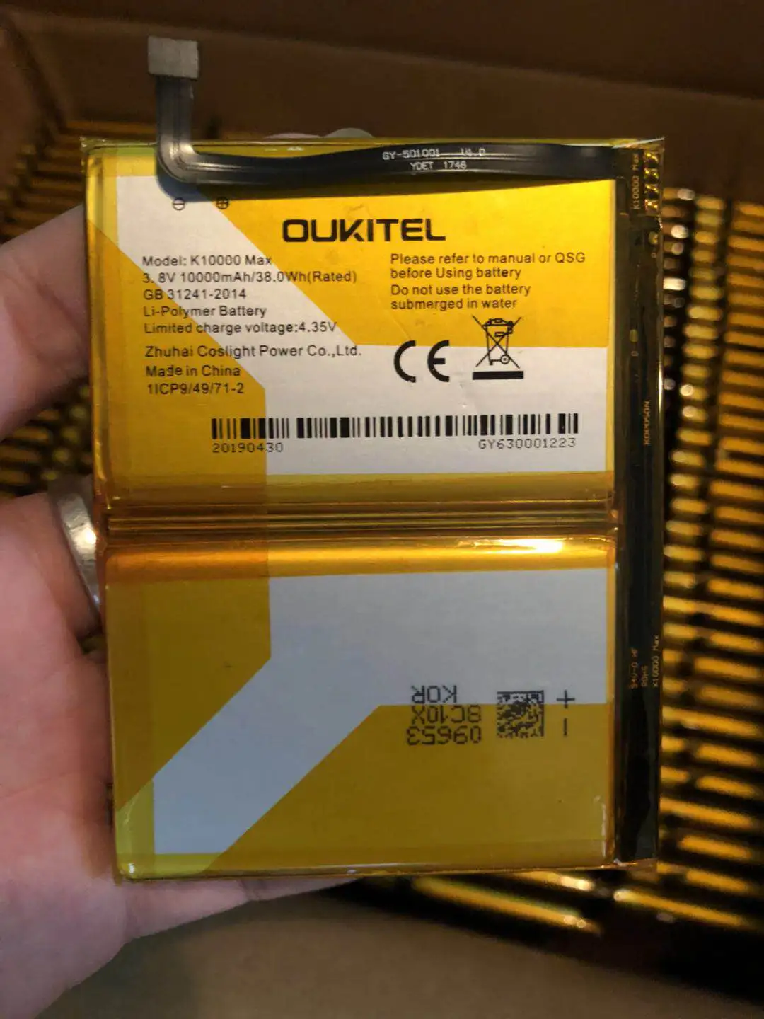 

Real 10000mAh for Oukitel K10000 MAX Battery Replacement Batteries Bateria For Oukitel K10000 MAX Smart Phone battery