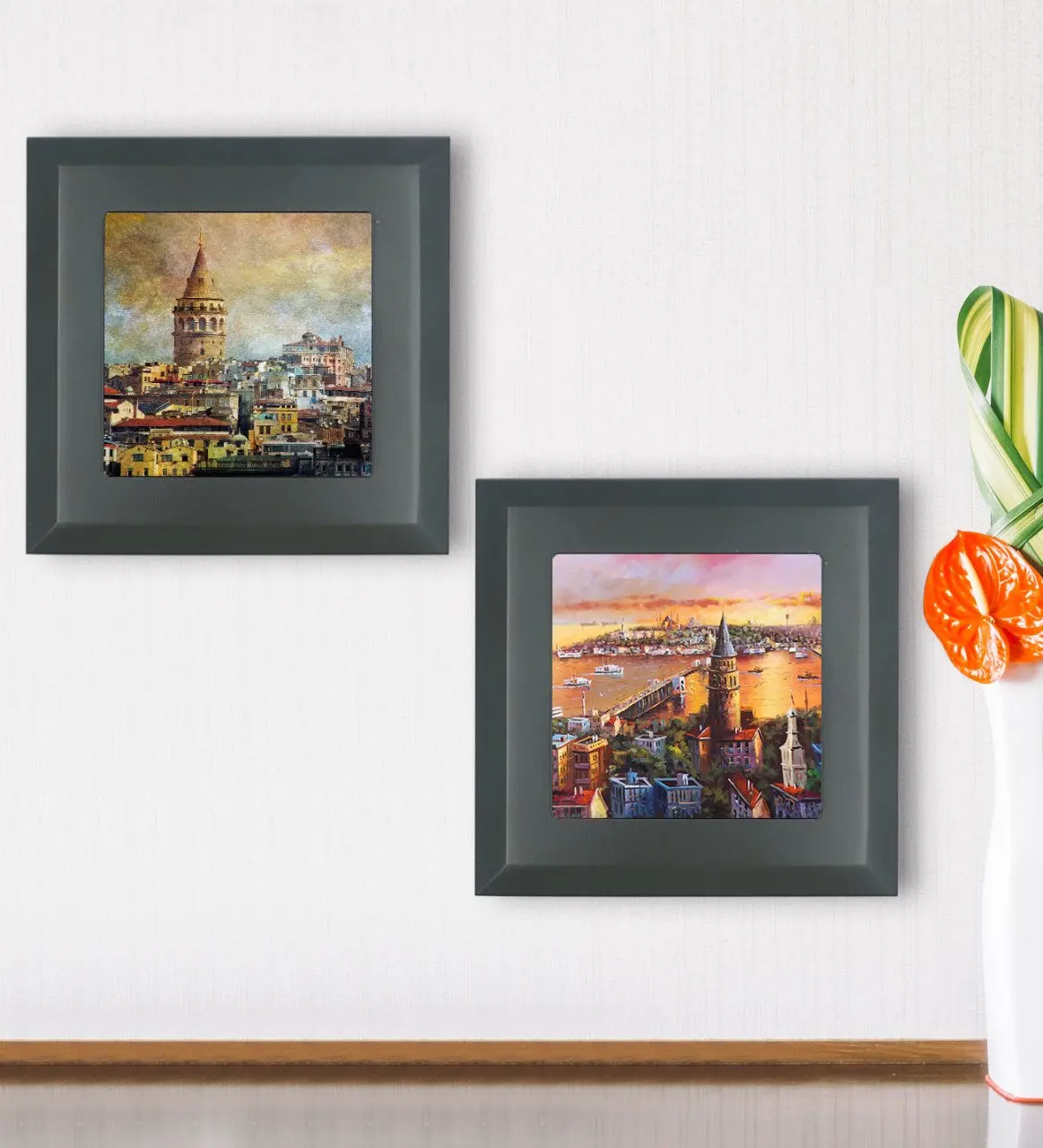 

BK Gift Religious 2'li Wood Framed Stone Wall Dekoru-9