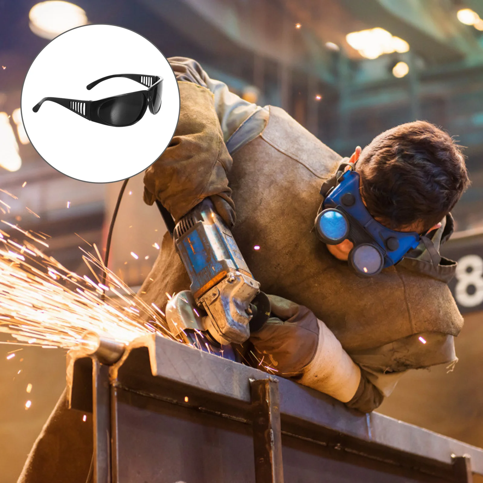 

6 Pcs Welding Protection Goggles Light Dome Safety Glasses Gas Black Lampshade Non- Welder Arc Tinted