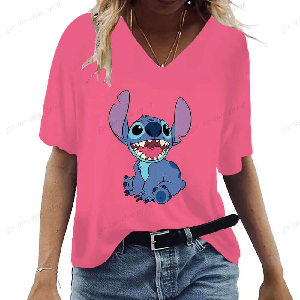 

Футболка женская свободного покроя с 3D-принтом Диснея, Размер 5XL