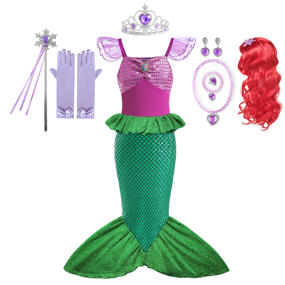 Платья принцессы Эльзы и Анны Холодное сердце для девочек Аврора Белль