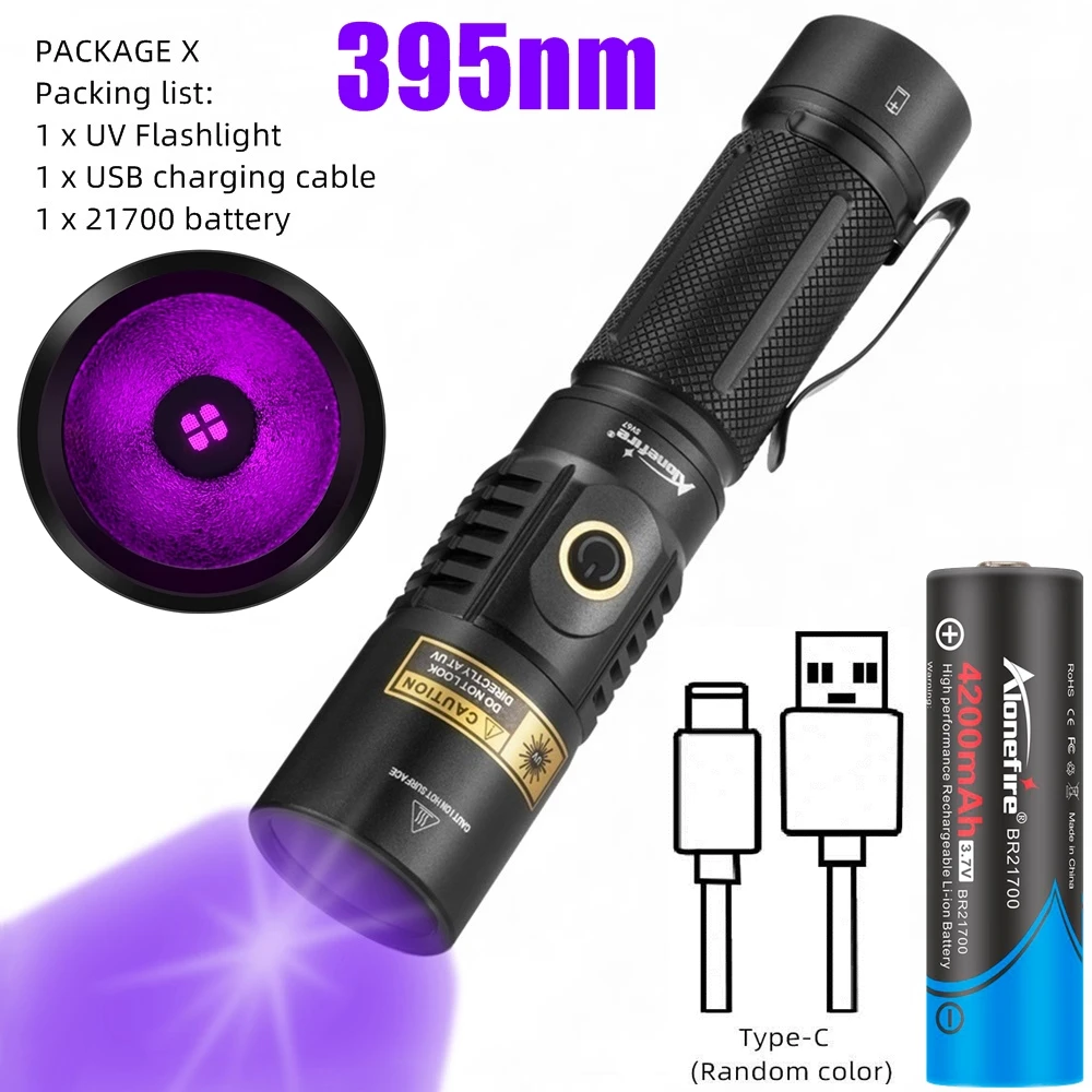 

Alonefire SV67 УФ-фонарик 365 нм