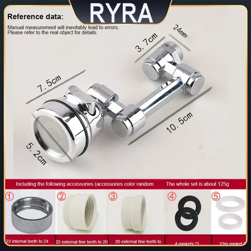 

Sink Faucet Extender For Kitchen Washbasin Splash Proof Kitchen Faucet Extender Aerator 360 Rotate Stainless Steel Universal