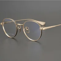 Designer Brand Glasses Pure Titanium to Create Frame Prescription Glasses Men Myopia Glasses Frame Women Retro Glasses