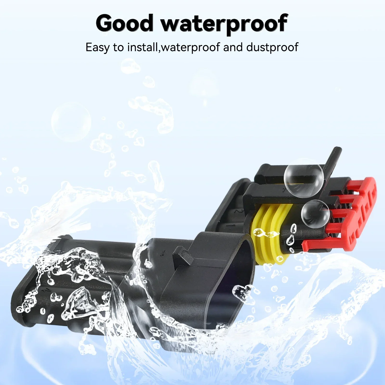 708 шт. 1 2 3 4 5 6-контактный разъем Super Seal AMP электрический автомобильная